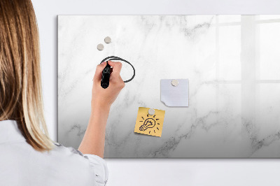 Memobord van glas met print inclusief neodymium magneten Modern prikbord voor notities en foto's