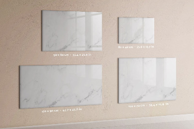 Memobord van glas met print inclusief neodymium magneten Modern prikbord voor notities en foto's