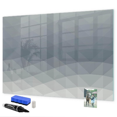 Decoratief glazen wandbord beschrijfbaar en magnetisch Herinneringen vastleggen in een moderne stijl.