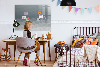 Decoratief glazen wandbord beschrijfbaar en magnetisch Herinneringen vastleggen in een moderne stijl.