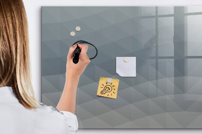 Decoratief glazen wandbord beschrijfbaar en magnetisch Herinneringen vastleggen in een moderne stijl.