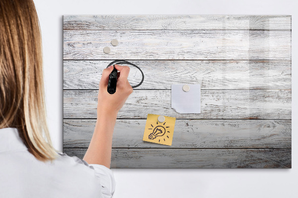 Memobord van glas met print inclusief neodymium magneten Stijlvol bord voor foto's en notities