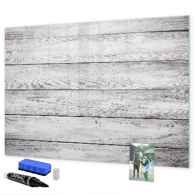 Memobord van glas met print inclusief neodymium magneten Stijlvol bord voor foto's en notities