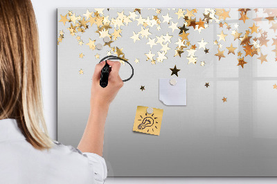Decoratief glazen wandbord beschrijfbaar en magnetisch Creatief moodboard voor foto's en notities