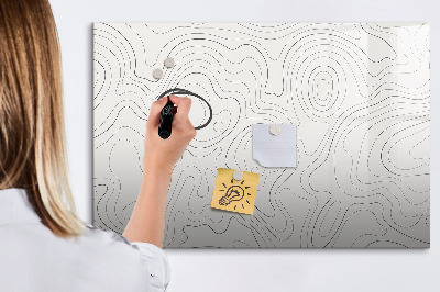 Decoratief glazen wandbord beschrijfbaar en magnetisch Modern fotodisplaybord
