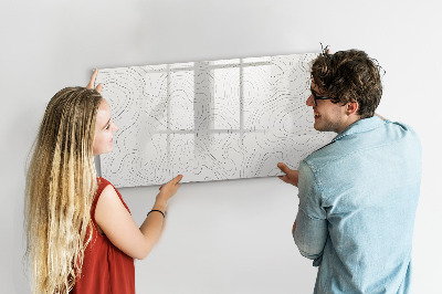 Decoratief glazen wandbord beschrijfbaar en magnetisch Modern fotodisplaybord