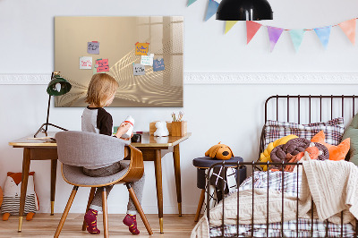 Decoratief glazen wandbord beschrijfbaar en magnetisch Modern prikbord voor notities en foto's