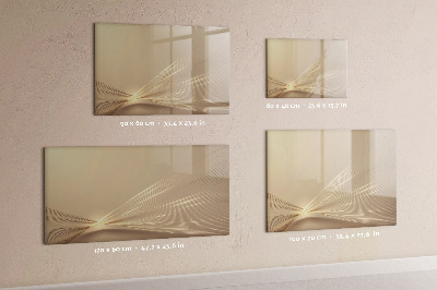 Decoratief glazen wandbord beschrijfbaar en magnetisch Modern prikbord voor notities en foto's