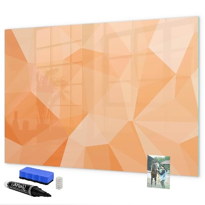 Memobord van glas met print inclusief neodymium magneten Een kleurrijk bord voor het presenteren van foto's
