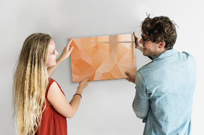 Memobord van glas met print inclusief neodymium magneten Een kleurrijk bord voor het presenteren van foto's