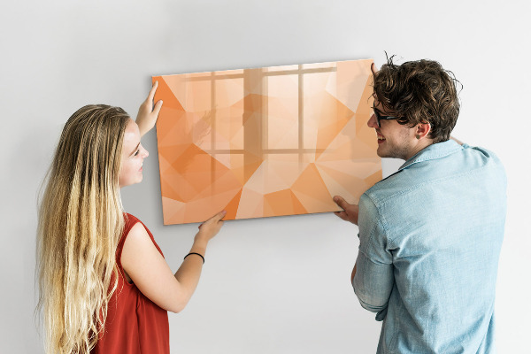 Memobord van glas met print inclusief neodymium magneten Een kleurrijk bord voor het presenteren van foto's