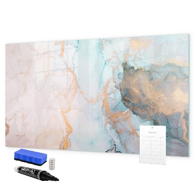 Decoratief glazen wandbord beschrijfbaar en magnetisch Stijlvol bord voor foto's en notities