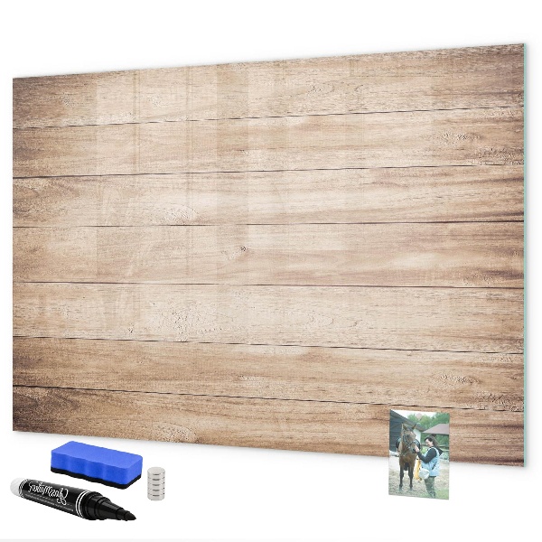 Decoratief glazen wandbord beschrijfbaar en magnetisch Een stijlvol bord voor notities en foto's