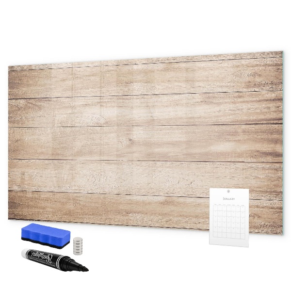 Decoratief glazen wandbord beschrijfbaar en magnetisch Een stijlvol bord voor notities en foto's