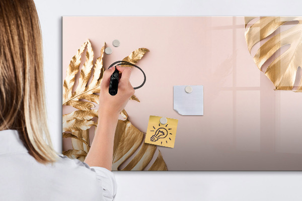 Memobord van glas met print inclusief neodymium magneten Een stijlvol bord voor het presenteren van foto's