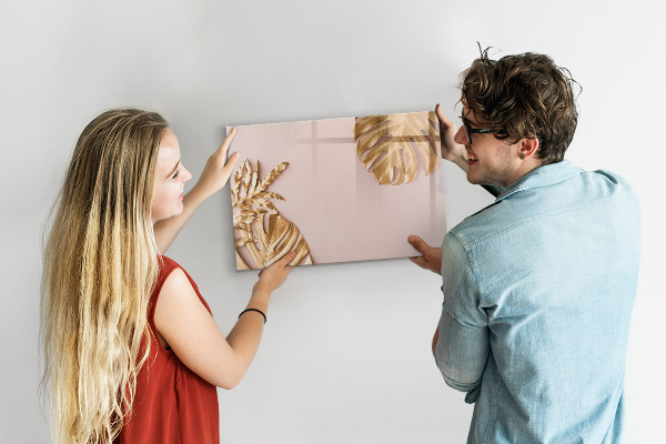 Memobord van glas met print inclusief neodymium magneten Een stijlvol bord voor het presenteren van foto's