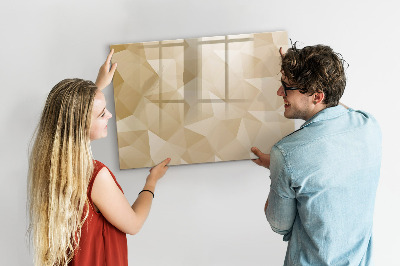 Memobord van glas met print inclusief neodymium magneten Modern prikbord voor notities en foto's