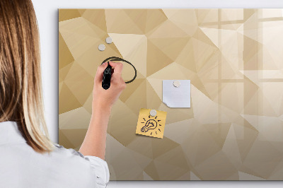 Memobord van glas met print inclusief neodymium magneten Modern prikbord voor notities en foto's