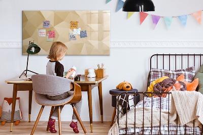 Memobord van glas met print inclusief neodymium magneten Modern prikbord voor notities en foto's