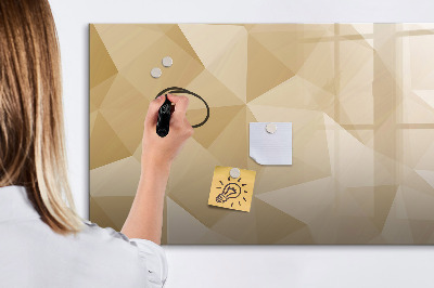 Memobord van glas met print inclusief neodymium magneten Modern prikbord voor notities en foto's