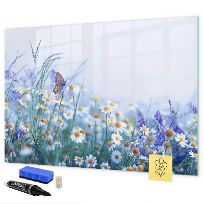 Memobord van glas met print inclusief neodymium magneten Een creatieve ruimte voor herinneringen en foto's