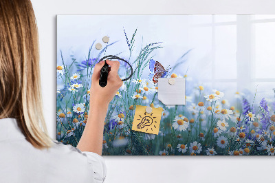 Memobord van glas met print inclusief neodymium magneten Een creatieve ruimte voor herinneringen en foto's