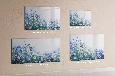Memobord van glas met print inclusief neodymium magneten Een creatieve ruimte voor herinneringen en foto's