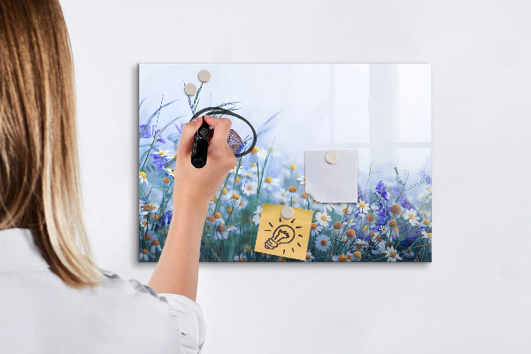 Memobord van glas met print inclusief neodymium magneten Een creatieve ruimte voor herinneringen en foto's