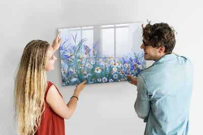 Memobord van glas met print inclusief neodymium magneten Een creatieve ruimte voor herinneringen en foto's