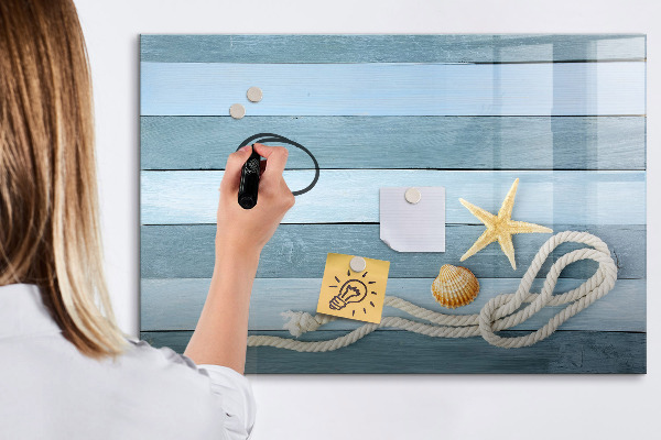 Memobord van glas met print inclusief neodymium magneten Ruimte voor herinneringen en creativiteit