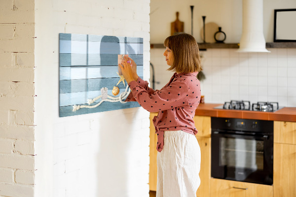 Memobord van glas met print inclusief neodymium magneten Ruimte voor herinneringen en creativiteit