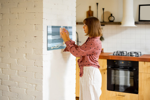 Memobord van glas met print inclusief neodymium magneten Ruimte voor herinneringen en creativiteit