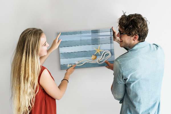 Memobord van glas met print inclusief neodymium magneten Ruimte voor herinneringen en creativiteit