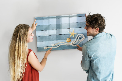 Memobord van glas met print inclusief neodymium magneten Ruimte voor herinneringen en creativiteit