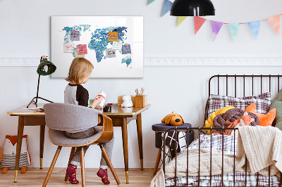 Memobord van glas met print inclusief neodymium magneten Herinneringskaart met persoonlijke foto's