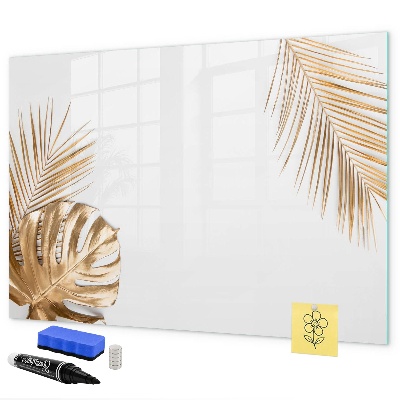 Memobord van glas met print inclusief neodymium magneten Een stijlvol bord voor notities en foto's