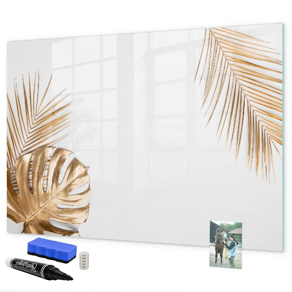 Memobord van glas met print inclusief neodymium magneten Een stijlvol bord voor notities en foto's