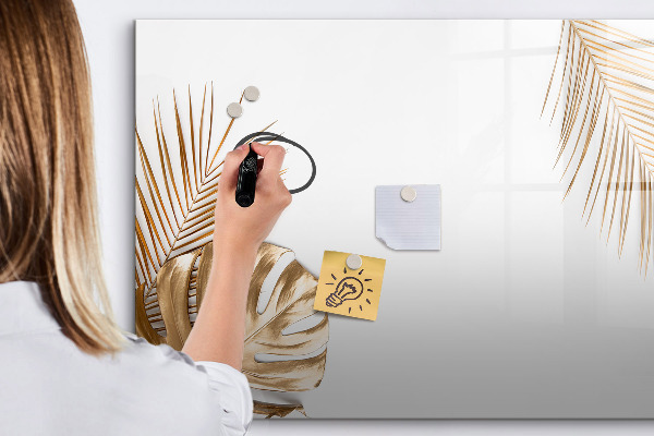 Memobord van glas met print inclusief neodymium magneten Een stijlvol bord voor notities en foto's