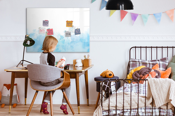 Memobord van glas met print inclusief neodymium magneten Creatief moodboard voor foto's en notities