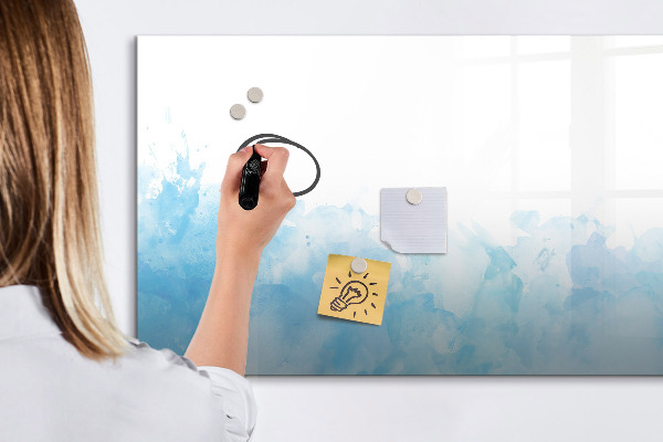 Memobord van glas met print inclusief neodymium magneten Creatief moodboard voor foto's en notities