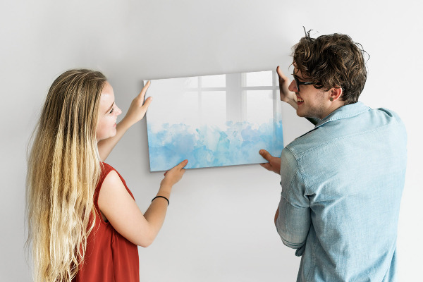Memobord van glas met print inclusief neodymium magneten Creatief moodboard voor foto's en notities