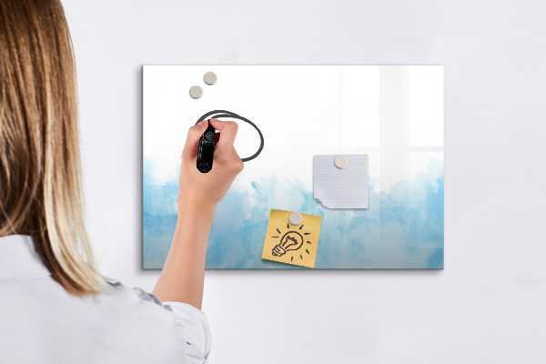 Memobord van glas met print inclusief neodymium magneten Creatief moodboard voor foto's en notities