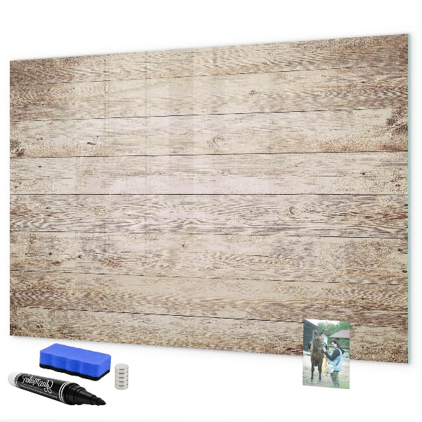 Decoratief glazen wandbord beschrijfbaar en magnetisch Een stijlvol bord voor notities en foto's