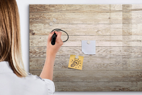 Decoratief glazen wandbord beschrijfbaar en magnetisch Een stijlvol bord voor notities en foto's