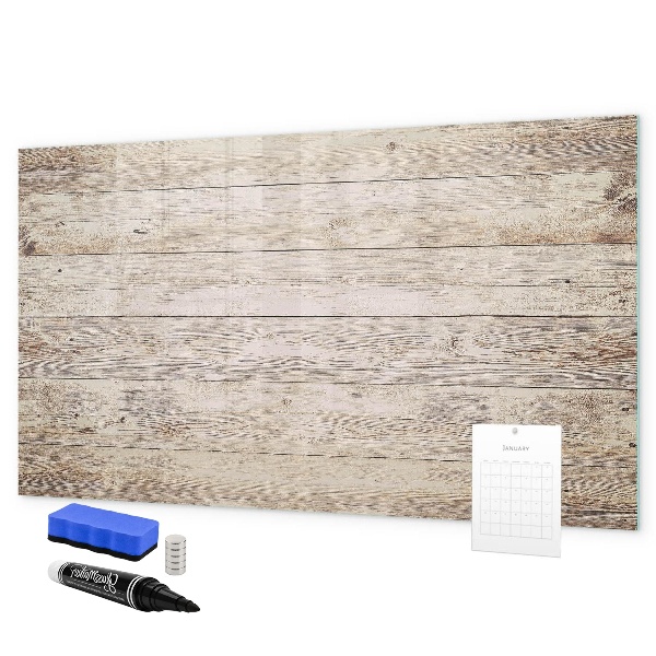Decoratief glazen wandbord beschrijfbaar en magnetisch Een stijlvol bord voor notities en foto's