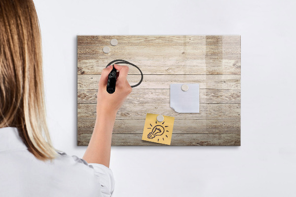 Decoratief glazen wandbord beschrijfbaar en magnetisch Een stijlvol bord voor notities en foto's