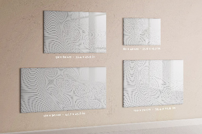 Decoratief glazen wandbord beschrijfbaar en magnetisch Modern prikbord voor foto's en notities