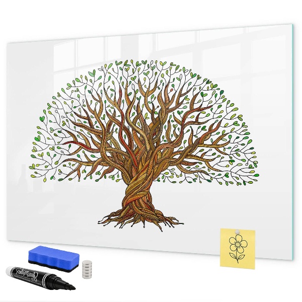 Herinneringsboom met magneten en stift