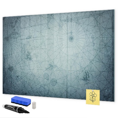 Memobord van glas met print inclusief neodymium magneten Een stijlvol bord voor notities en foto's