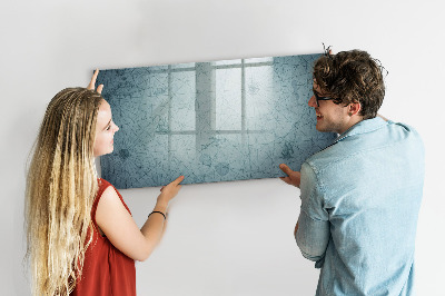 Memobord van glas met print inclusief neodymium magneten Een stijlvol bord voor notities en foto's